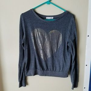 Forever 21 Heart Light Sweatshirt size S